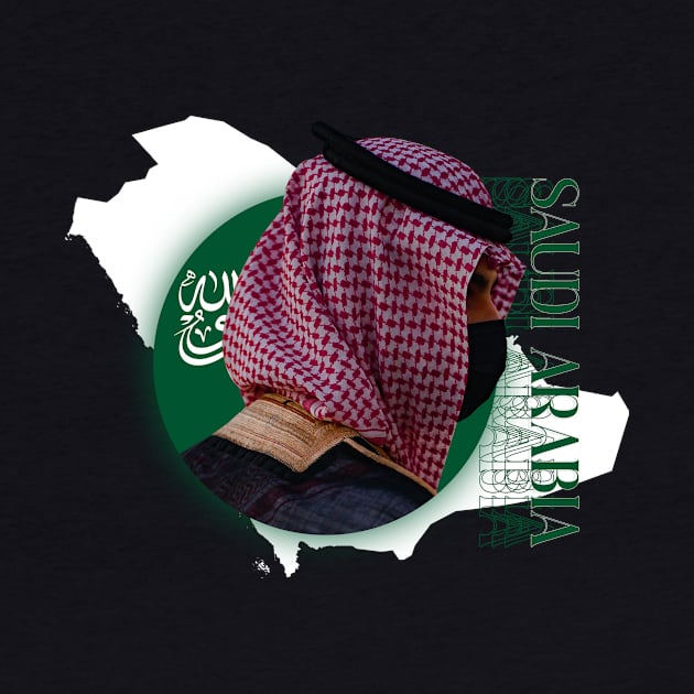 SAUDI ARABIA's TRADITIONALE DRESS GREEN SAUDI by TareQ-DESIGN